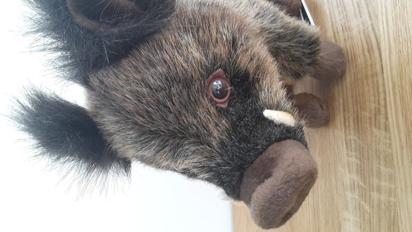 Kuscheltier Wildschwein / Keiler von HANSA, 30 cm lang