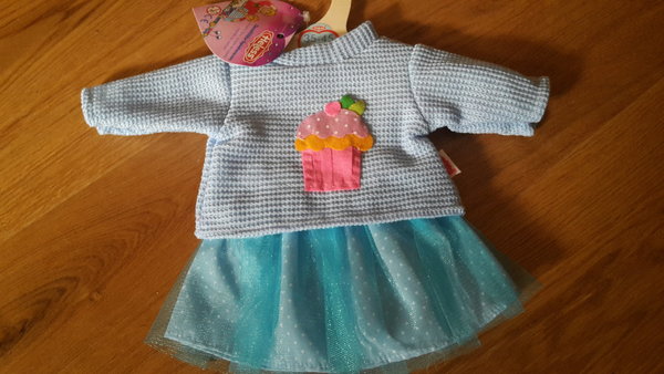 Heless Puppenkleid, Tüllrock und Pullover für Puppen (35 bis 45 cm)