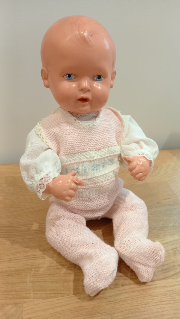 RARITÄT!!! Schildkröt-Puppe "Strampelchen", 32 cm, 1940er Jahre