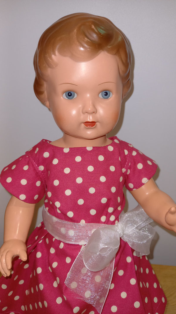 Schildkröt-Puppe "Ursel", 40 cm, 1960er Jahre