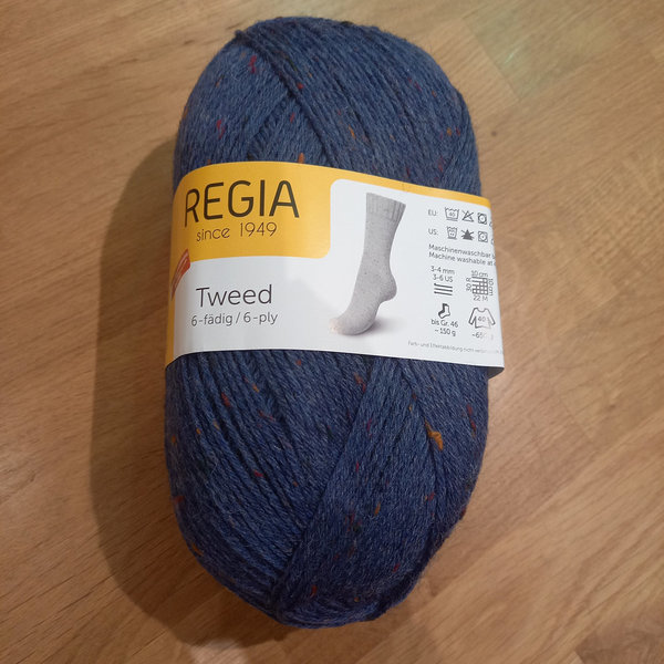 Schachenmayr Regia Tweed 6-fädig, 150 g, Farbe dunkelblau
